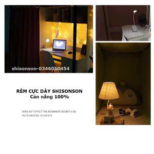 rèm che cửa sổ sử dụng mốc rido gấm cực dày cản sáng 100% Shisonson