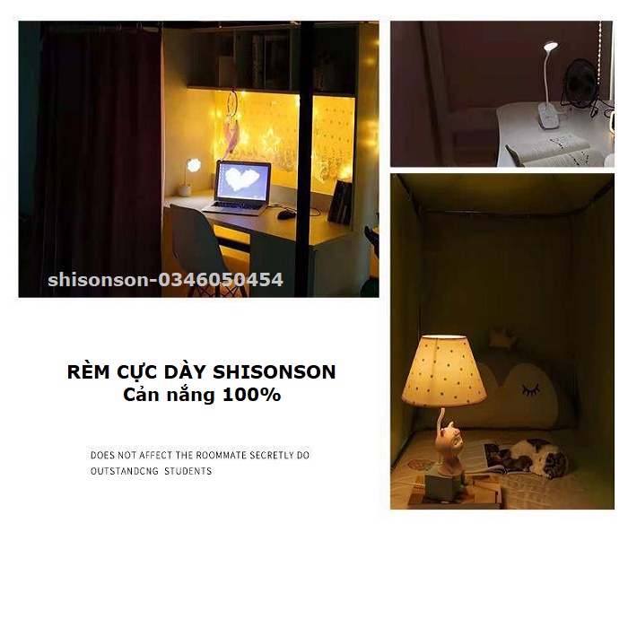 rèm che cửa sổ sử dụng mốc rido gấm cực dày cản sáng 100% Shisonson