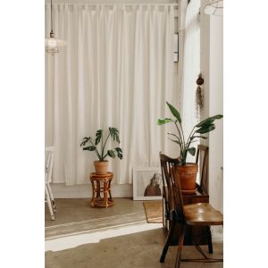 1 rèm cửa vải canvas màn trang trí phong cách vintage
