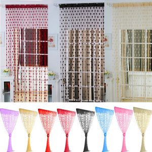 Rèm cửa sổ phòng khách dạng dây lãng mạn đáng yêu nhiều màu