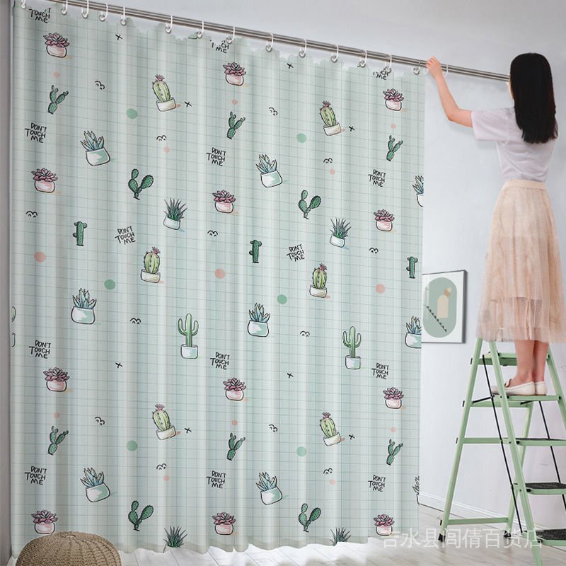 Rèm Cửa Sổ Chống Nắng Bằng Vải Dán Không Cần Khoan Lỗ Dùng Trang Trí Phòng Ngủ - Ảnh 2