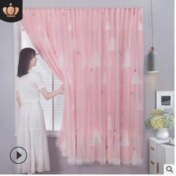 Rèm Cửa Dán Tường 2 Lớp Hoạt Tiết Dễ Thương - Rèm Dán Tường Phòng Ngủ Phòng Tắm Tiện Lợi - Ảnh 3