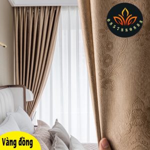 [ Rèm KB24-13 ] Rèm cửa phòng khách, Rèm cửa spa vải gấm mềm mại, rèm cửa sổ đẹp - Ảnh 5