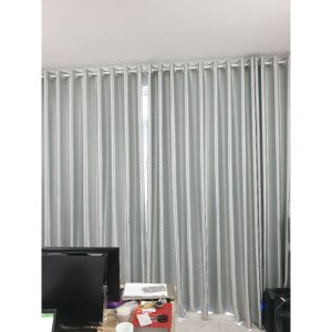 [Xám bạc tinh khiết] Rèm cửa phòng ngủ cao cấp, rèm cửa sổ chống nắng treo tường decor phòng ngủ - Ảnh 3