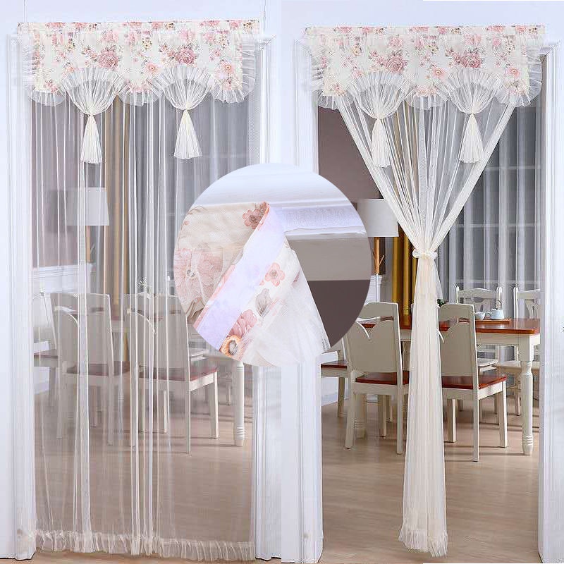 Hàng Mới Về Rèm Cửa Ren Chống Muỗi Đặc Biệt Cho Cửa Ra Vào/Cửa Ra Vào Phòng Ngủ Gia Đình Mùa Hè - Ảnh 4