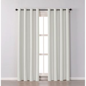 Rèm Vải Khoen Lỗ, Khoen Ri Đô, Rèm Dán MẢU TRẮNG XÁM TRƠN Chống Nắng nhiều kich thước - Ảnh 6