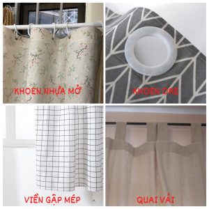 Rèm cửa đẹp trang trí vải bố linen đậm chất vintage - họa tiết Mũi tên cách điệu R-F08 - Ảnh 3