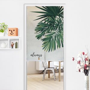 Rèm cửa vải cotton dày in họa tiết cây xanh chất lượng cao trang trí tiện dụng - Ảnh 2