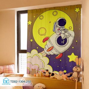 Rèm cửa dán tường chống nắng phi hành gia Tín Phát Decor, rèm cửa sổ du hành vũ trụ độc đáo - Ảnh 5