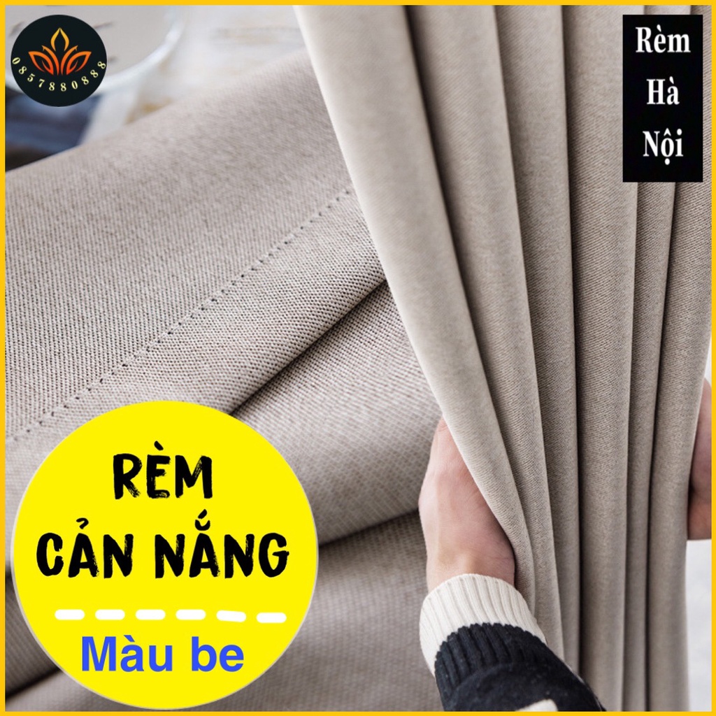 [ Rèm Nội Thất KB19 ] Rèm Vải thô dệt 5 lớp cản nắng