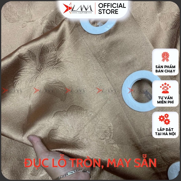 Rèm cửa may sẵn màu vàng sang trọng họa tiết dễ thương - Ảnh 7