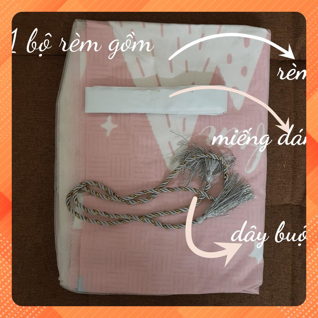 Rèm cửa sổ dán tường 2 lớp, vải dày, chống nắng tốt mẫu ngôi sao - Ảnh 5