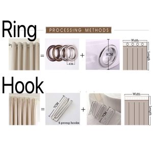 Rèm Cửa Sổ Hai Lớp Dạng Trượt In Họa Tiết Ngôi Sao Rỗng Lãng Mạn Cho Phòng Khách / Phòng Ngủ - Ảnh 3