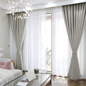 [Xám bạc tinh khiết] Rèm cửa phòng ngủ cao cấp, rèm cửa sổ chống nắng treo tường decor phòng ngủ - Ảnh 7
