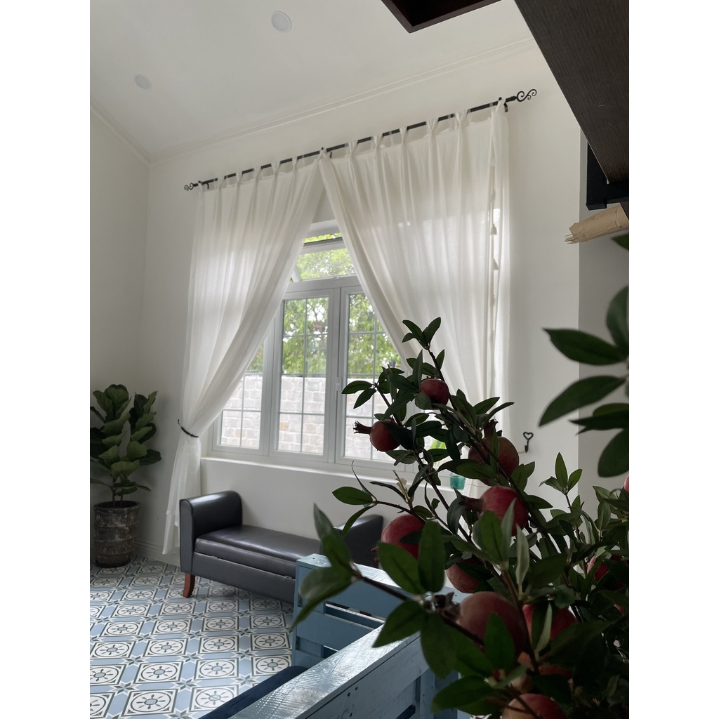 Rèm vải canvas rèm màn cửa trang trí theo yêu cầu - Ảnh 2