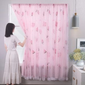 [MẪU ĐẸP] Rèm cửa dán tường 2 lớp, rèm cửa chống nắng dán tường, DECOR trang trí phòng khách phòng ngủ siêu đẹp - Ảnh 4