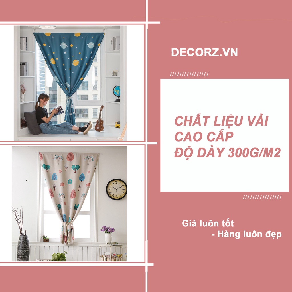 Rèm Cửa Sổ Phòng Ngủ Dán Tường, màn cửa sổ chống nắng may sẵn treo phòng ngủ - Ảnh 3