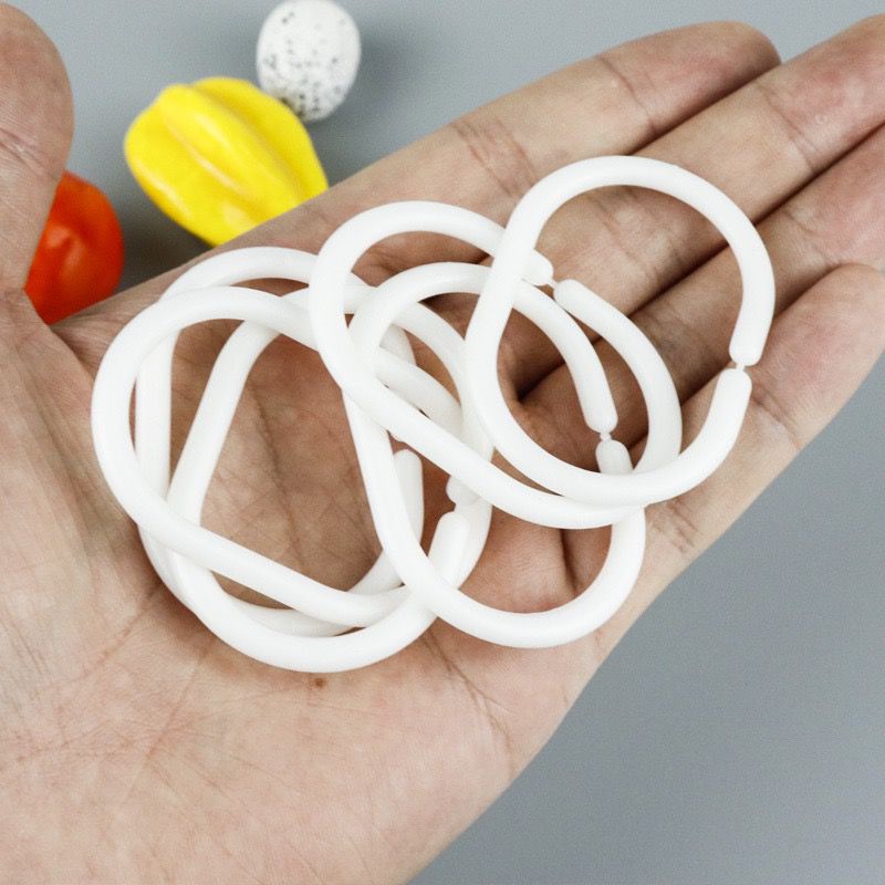 10 Móc Treo Rèm Cửa Vải, Màn Cửa Móc Treo Chữ C LAVEMO Bằng Nhựa Tiện Lợi Dễ Sử Dụng MT02 - Ảnh 3