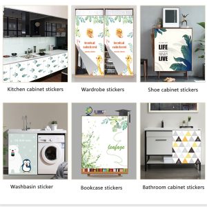 Rèm vải dày chống bụi chống thấm nước cho cửa tủ nhà bếp，Tủ rèm Velcro Rèm chìm Không cần đục lỗ Chống bụi tự dính Nhà bếp Cửa sổ Màn che Rèm chân tường，Tủ bếp trượt giá rẻ Rèm che tủ bếp - Ảnh 7