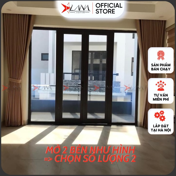 Rèm cửa may sẵn màu vàng sang trọng họa tiết dễ thương - Ảnh 2