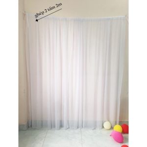Rèm vải, rèm voan [ đã may sẵn]  trang trí sinh nhật, sự kiện - Ảnh 6