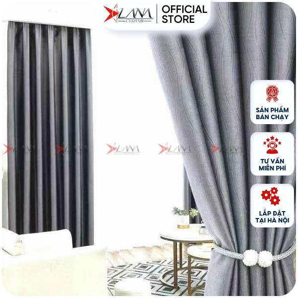 Rèm cửa may sẵn chất liệu dày đẹp