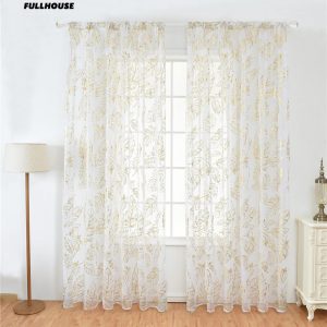 Rèm cửa vải voan xuyên thấu trang trí phòng khách