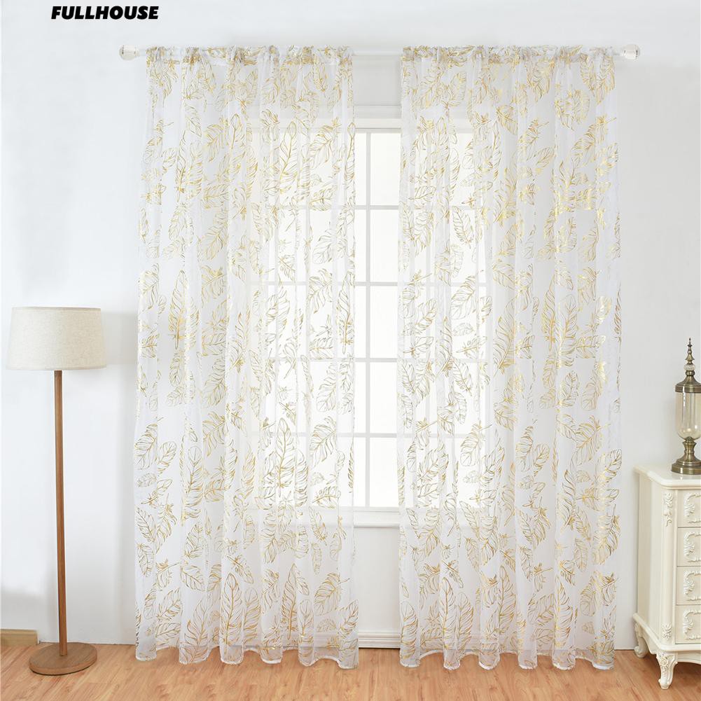 Rèm cửa vải voan xuyên thấu trang trí phòng khách