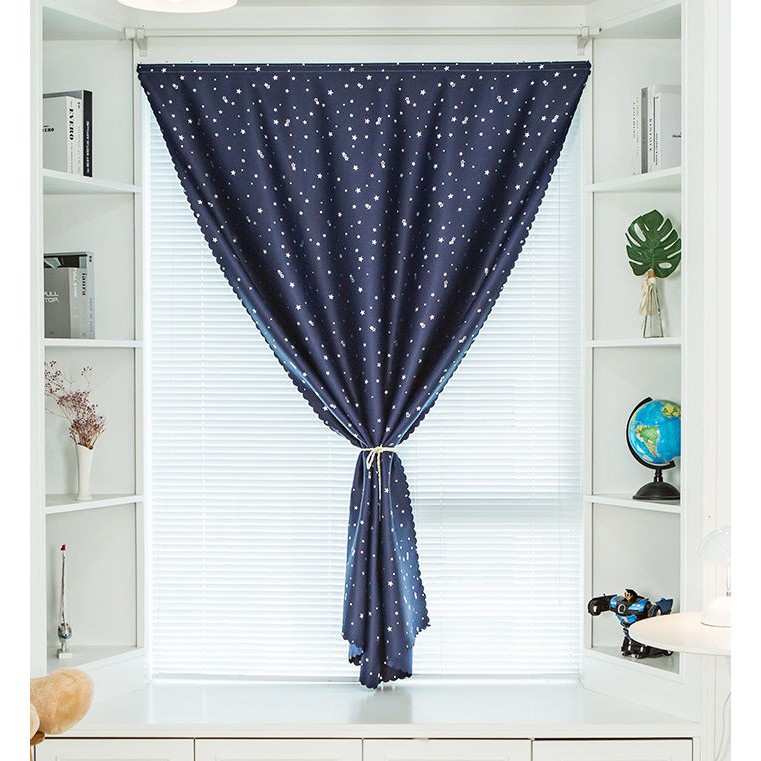 Rèm cửa sổ 1 lớp vải dày 1m2x1m5 dán keo, màn che dán keo không cần thanh treo, vải cực dày ( Nhiều mẫu, nhiều size) - Ảnh 6