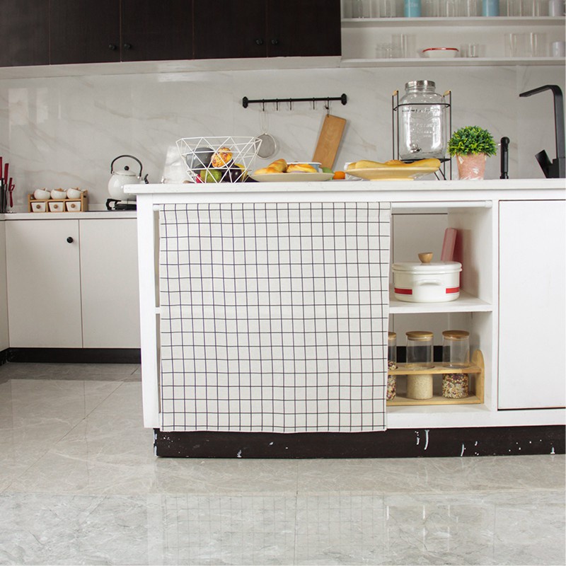 Rèm vải dày chống bụi chống thấm nước cho cửa tủ nhà bếp - Ảnh 4