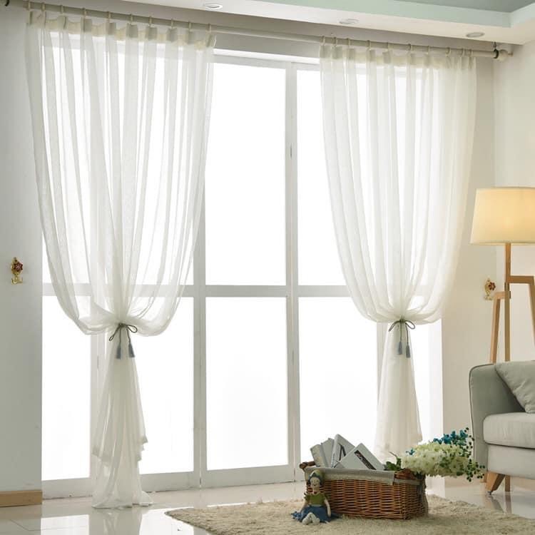 Rèm voan trắng - Vải loại 1 XỊN ĐẸP - Decor