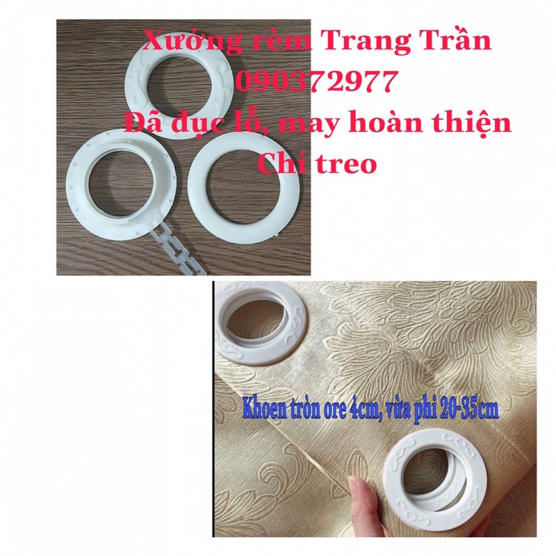 Rèm vải cho phòng thay đồ, livestream, may móc sẵn chỉ việc treo - Ảnh 5