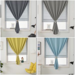 Rèm Vải Dán Tường Treo Cửa 1 tấm 1m ngang x 1.35m cao MC009 tặng dây buộc - Ảnh 4