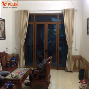 Rèm Cửa Chống Nắng Vplus, Chất Liệu Vải Gấm, In Hoa Văn Chìm, Cản Nắng Tốt, Kích Thước Tùy Chỉnh - Ảnh 7