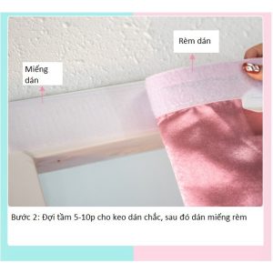 Rèm cửa dán tường, rèm cửa sổ lớp ren MS01 - Ảnh 7