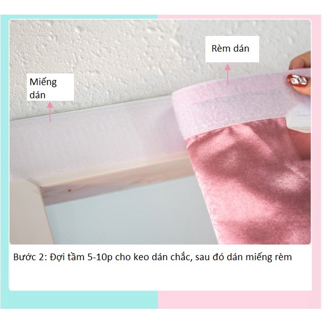 Rèm cửa dán tường, rèm cửa sổ lớp ren MS01 - Ảnh 7