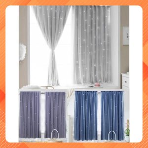 Rèm cửa sổ dán tường 2 lớp