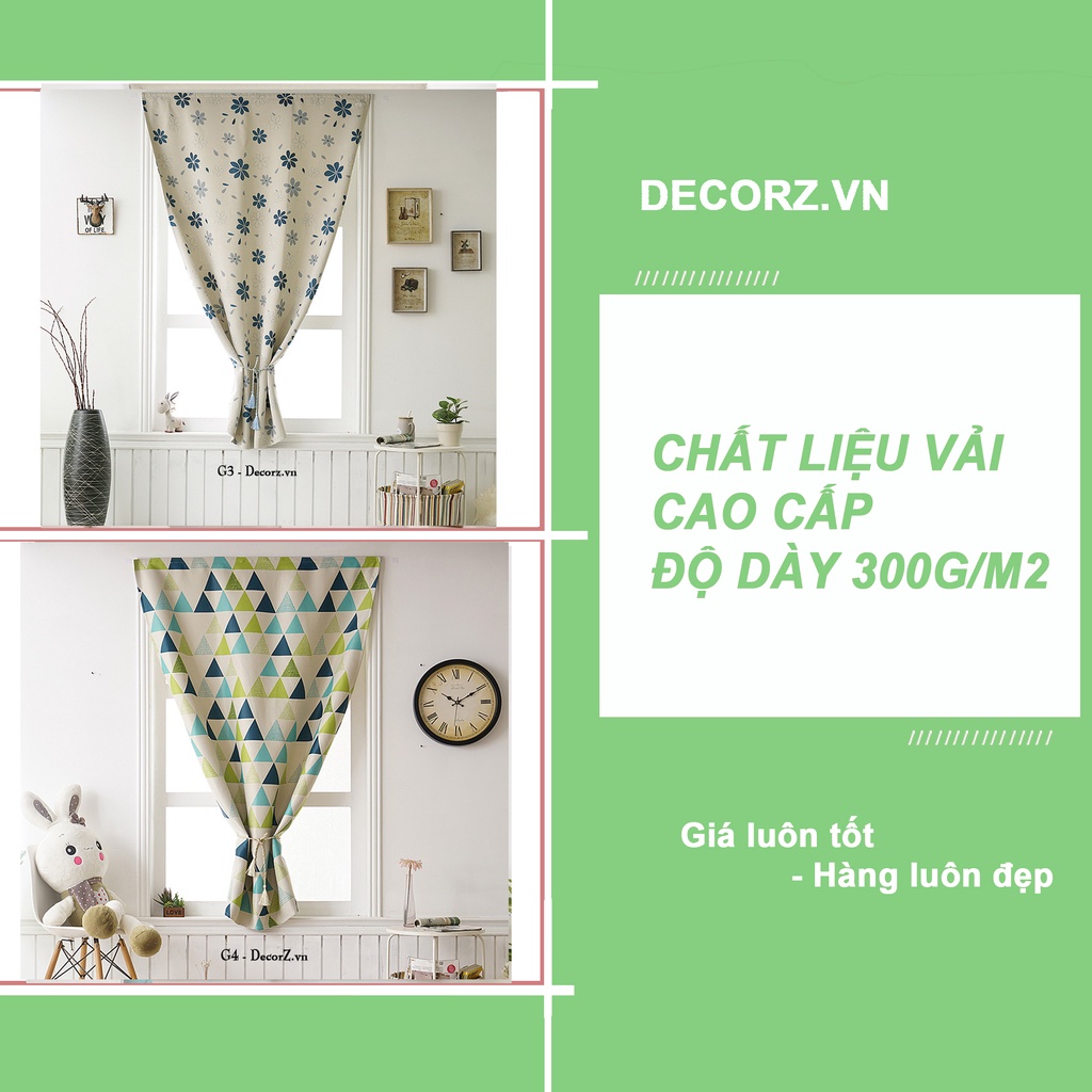 Màn cửa sổ ❤️Freeship❤️ Loại 1 Decor cao cấp Trang trí phòng ngủ phòng khách Rèm cửa dán tường - Ảnh 3