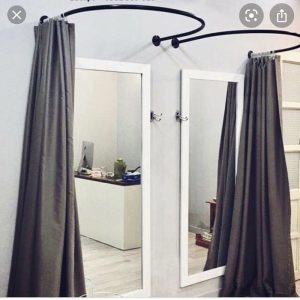 rèm vải màu ghi sáng nhiều kích thước