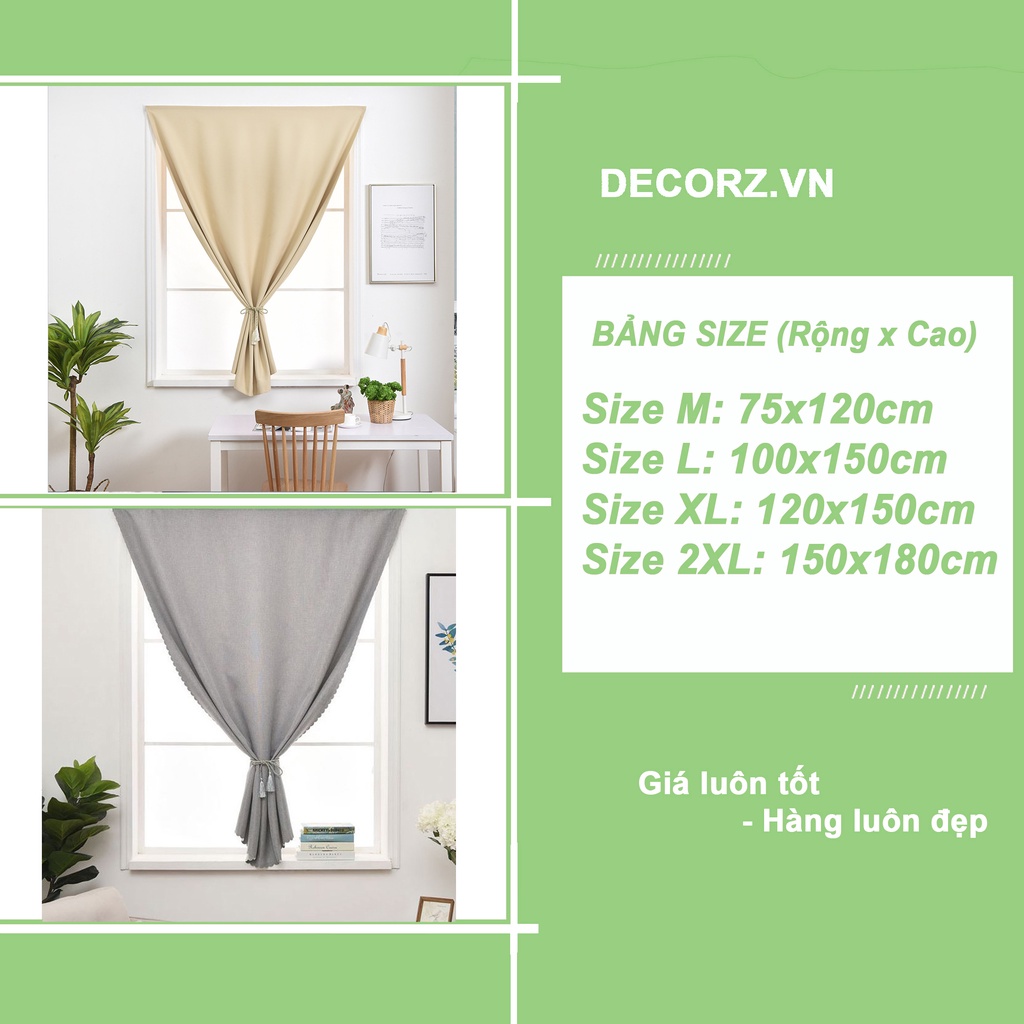 Rèm Cửa Sổ ❤️FREESHIP❤️ dán tường nhiều màu nhiều kích thước che nắng phòng ngủ - Ảnh 3