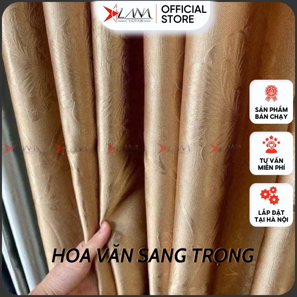 Rèm cửa may sẵn màu vàng sang trọng họa tiết dễ thương - Ảnh 5
