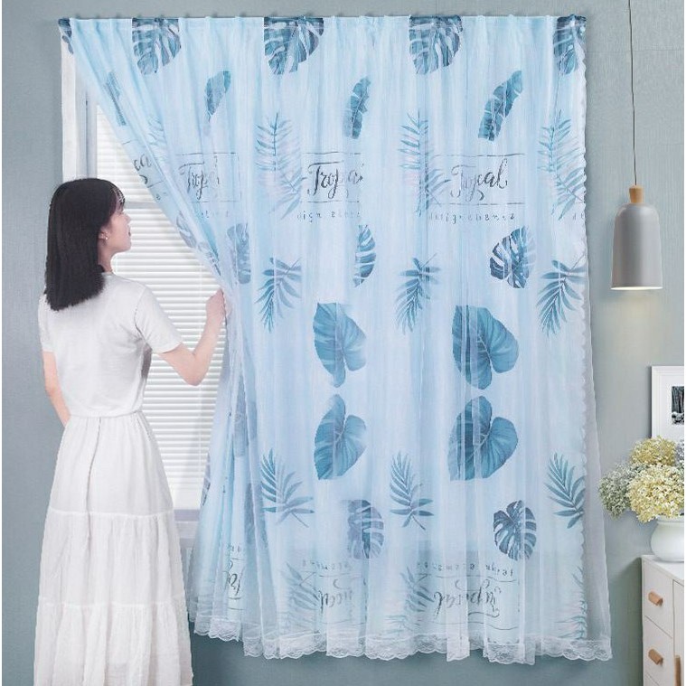 Rèm cửa dán tường chống nắng, rèm cửa dán trang trí cửa sổ - phòng khách dễ dàng lắp đặt không khoan đục Levika.HN - Ảnh 7