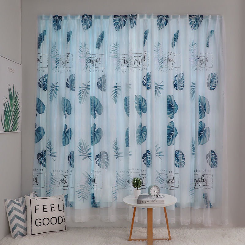 Rèm cửa dán tường 2 lớp LEVIKA họa tiết dễ thương