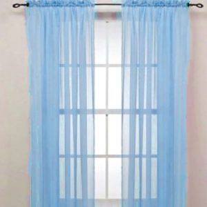 Rèm cửa sổ vải voan mỏng màu trơn 100*200cm - Ảnh 6