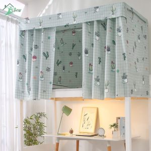 Rèm Vải Che Giường Ngủ Kí Túc Xá 4/4.5 inch Kèm Dây Buộc In Họa Tiết Dễ Thương - Ảnh 6