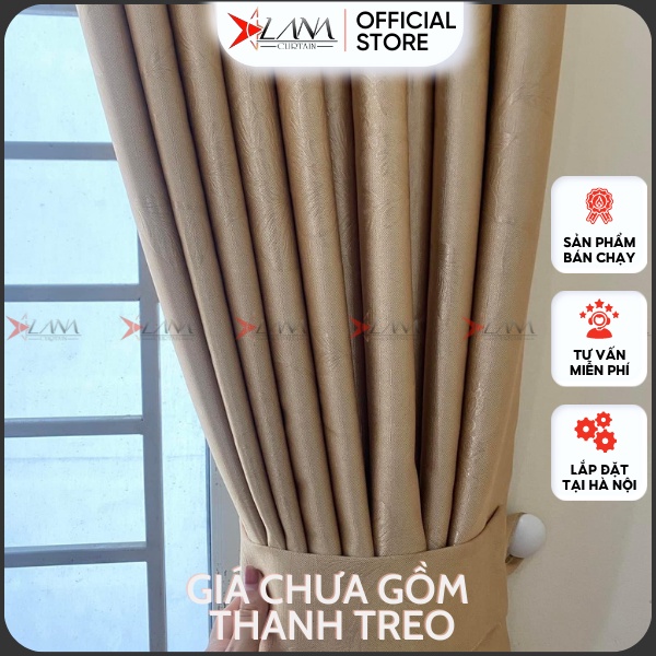 Rèm cửa may sẵn màu vàng sang trọng họa tiết dễ thương - Ảnh 3