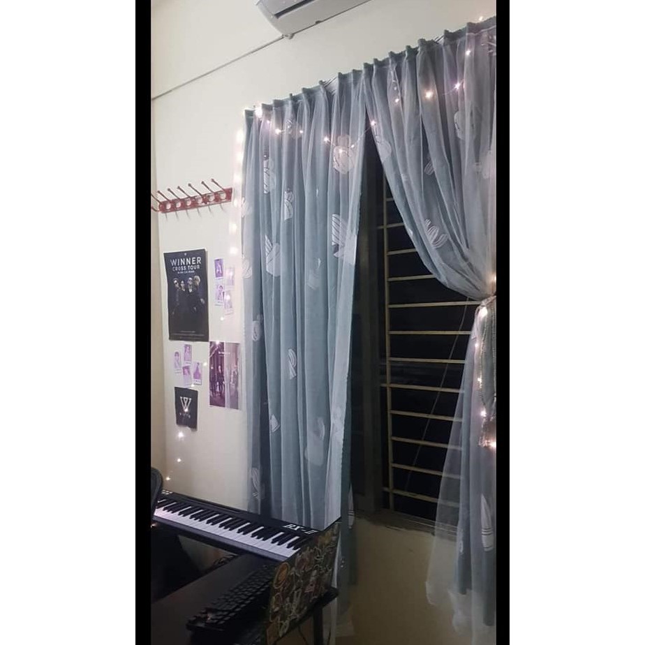 Rèm cửa dán tường chống nắng, rèm cửa dán trang trí cửa sổ - phòng khách dễ dàng lắp đặt không khoan đục Levika.HN - Ảnh 3