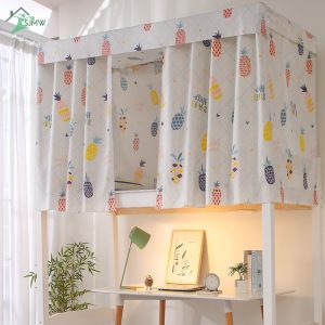 Rèm Vải Che Giường Ngủ Kí Túc Xá 4/4.5 inch Kèm Dây Buộc In Họa Tiết Dễ Thương - Ảnh 4