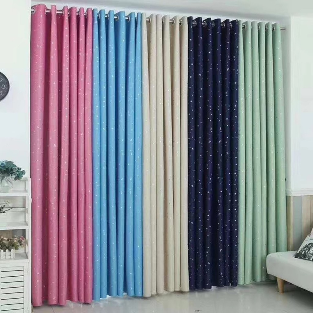 Rèm Vải Ngôi Sao Nhỏ Decor Kim Vinh Khoen Lỗ DCKV141 - Ảnh 4