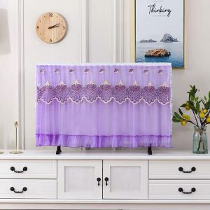 vải che bụi cao cấp - Họa tiết màn che tivi dễ thương